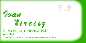 ivan mireisz business card